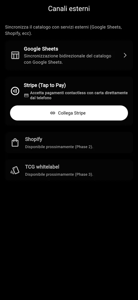 Google Sheets sync bidirezionale