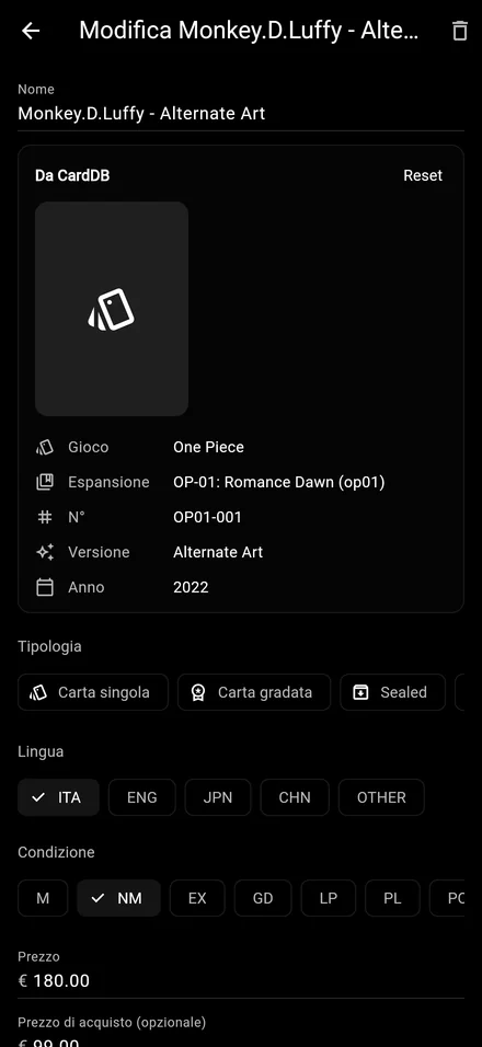 Fino a 5 foto cloud per prodotto